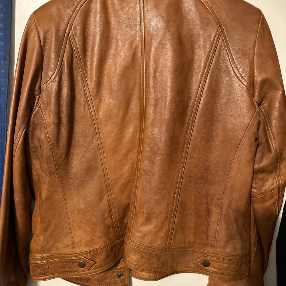 Brown Leather Jacket - Picture 5 of 7